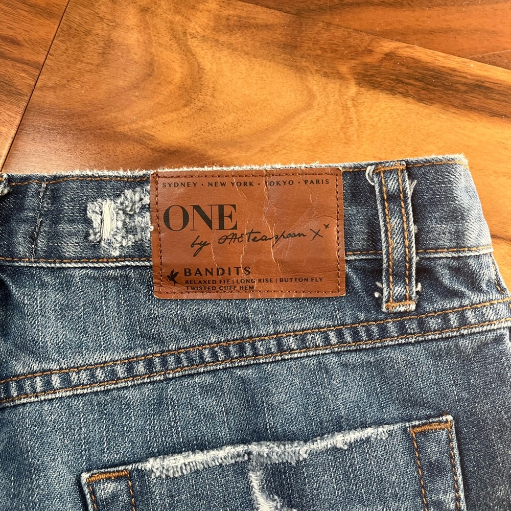 One Teaspoon Bandit Distressed Shorts Size 24 - Picture 3 of 6